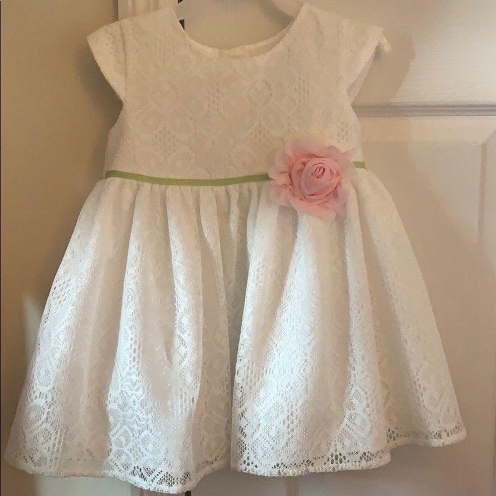 Toddler white dress